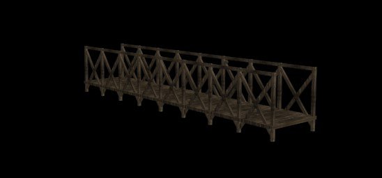 low-polygonal bridge 3D Модель .c4d .max .obj .3ds .fbx .stl .blend 
