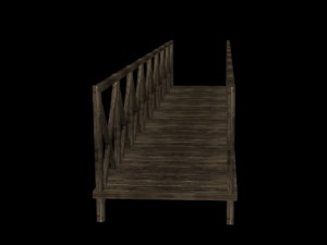 low-polygonal bridge 3D Модель