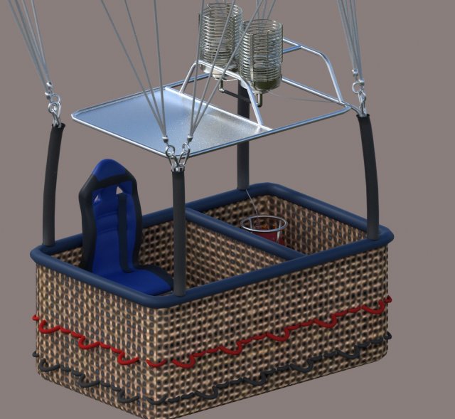 hot air balloon Modèle 3D .c4d .max .obj .3ds .fbx .stl .blend 