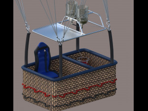 hot air balloon 3D-Modell