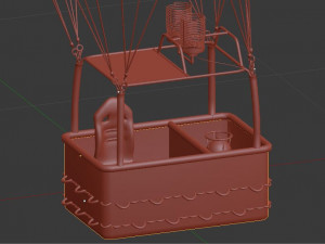 hot air balloon Modèle 3D