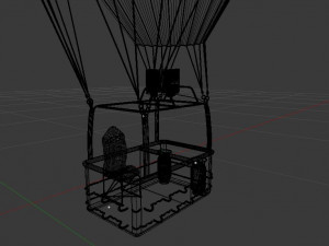 hot air balloon Modèle 3D
