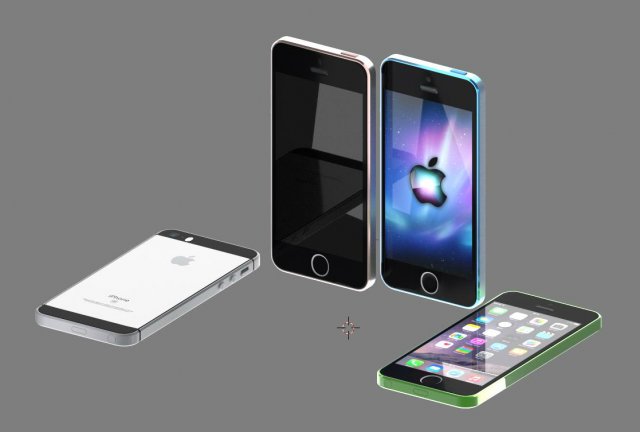 iphone 5 3D Модель .c4d .max .obj .3ds .fbx .stl .blend 