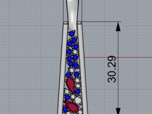 pendant gold gems 3d 3D 打印模型