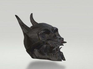 horned skull 3Dモデル