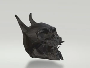 horned skull 3D Model