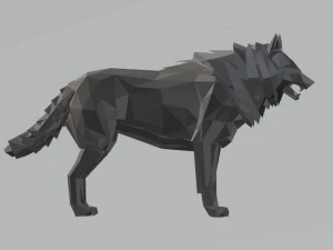 wolf low poly 3D Model