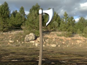 bearded axe Modello 3D