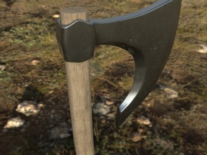 bearded axe 3D Model