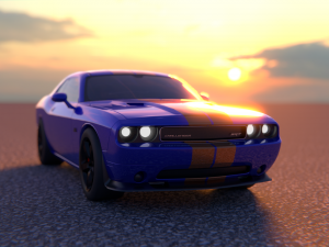 blender american muscle cars pack Model 3D