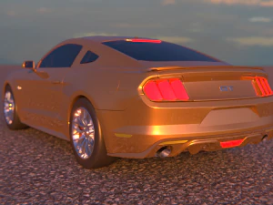 blender american muscle cars pack 3D Model