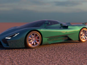 blender american muscle cars pack 3D Model