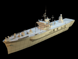 Blue ridge class uss mount whitney lcc-20 Model 3D