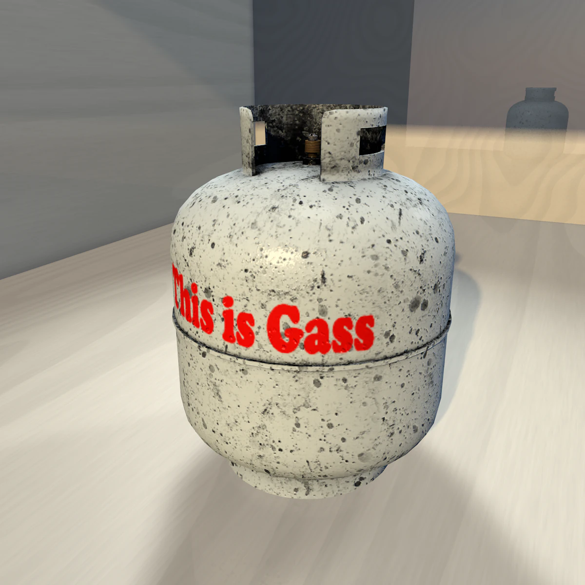 dirty gas container 3D Model .c4d .max .obj .3ds .fbx .stl .blend 