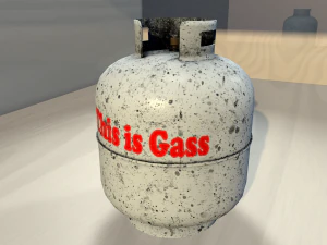 recipiente de gás sujo Modelo 3D