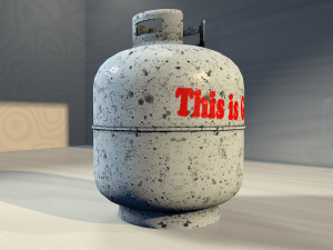dirty gas container Modèle 3D