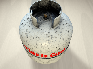 dirty gas container Modèle 3D