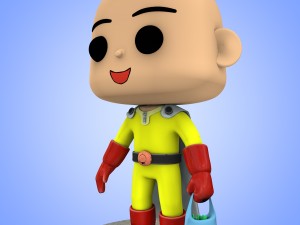 mini saitama one punch man big head 3Dモデル