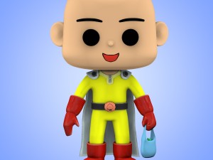 mini saitama one punch man big head 3Dモデル