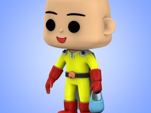 mini saitama one punch man big head 3Dモデル