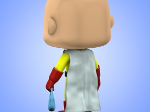 mini saitama one punch man big head 3Dモデル