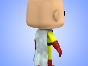 mini saitama one punch man big head 3Dモデル