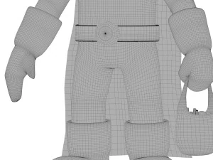 mini saitama one punch man big head 3D Model