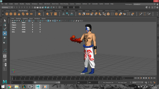 magician dragon 3D Model .c4d .max .obj .3ds .fbx .stl .blend 