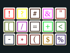 alphabet numbers and others Model 3D