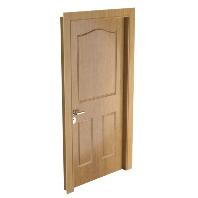 wooden door 3D Model .c4d .max .obj .3ds .fbx .stl .blend 