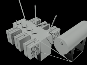 transformador 130mva 3D Model