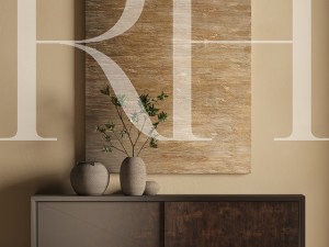 rh wyeth split bamboo media sideboard 3D Model