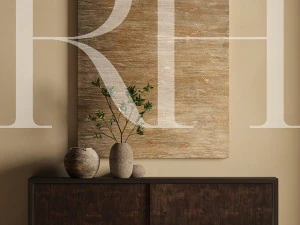 rh wyeth split bamboo media sideboard 3D Model
