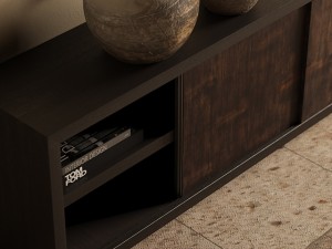 rh wyeth split bamboo media sideboard 3D Model