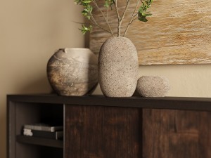 rh wyeth split bamboo media sideboard 3D Model