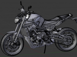 yamaha mt-09 3D Model