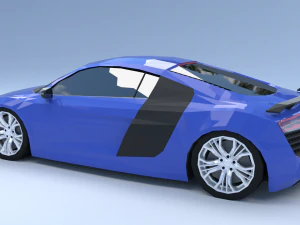 audi r8 low poly 3D Model