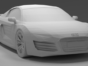 audi r8 low poly Modelo 3D