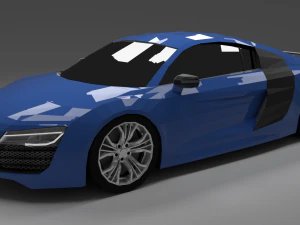 audi r8 low poly 3D Model