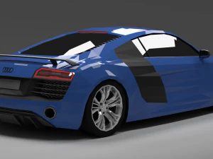 audi r8 low poly 3D Model
