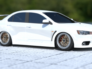 mitsubishi lancer evolution x Modèle 3D