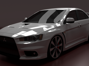mitsubishi lancer evolution x Modèle 3D