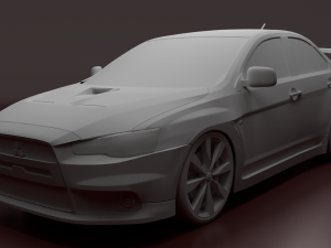 mitsubishi lancer evolution x Modèle 3D