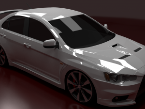 mitsubishi lancer evolution x Modèle 3D