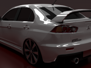 mitsubishi lancer evolution x Modèle 3D