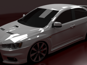 mitsubishi lancer evolution x Modèle 3D