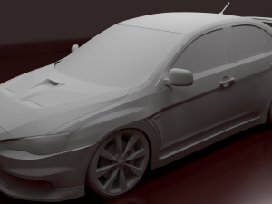 mitsubishi lancer evolution x Modèle 3D