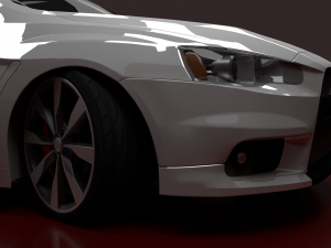 mitsubishi lancer evolution x Modèle 3D