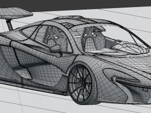 mclaren p1 3D Model