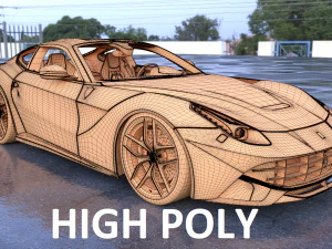 ferrari f12 berlinetta 3D Model